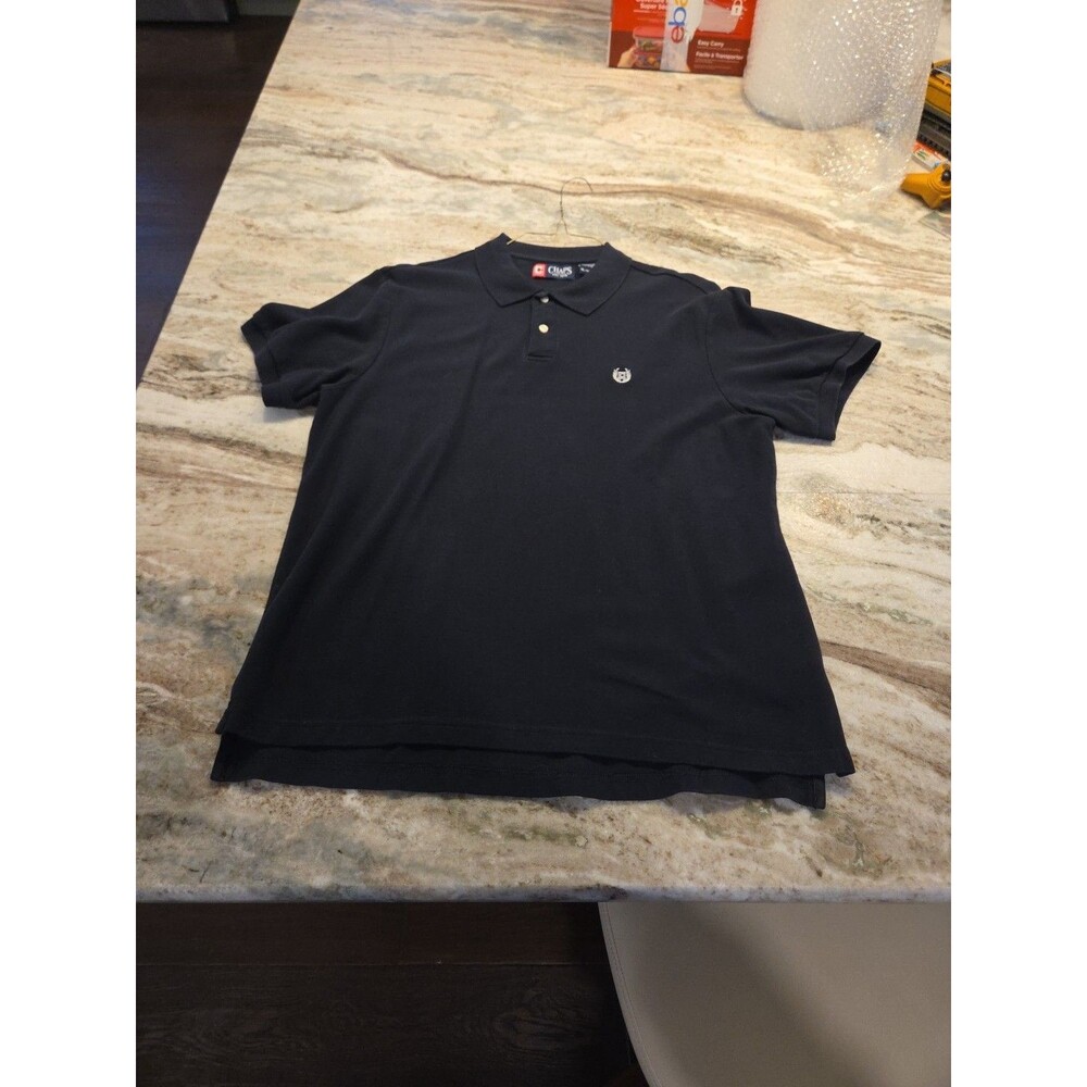 #123 Chap's Ralph Lauren Men's Short Sleeve XL Polo shirt Navy Blue